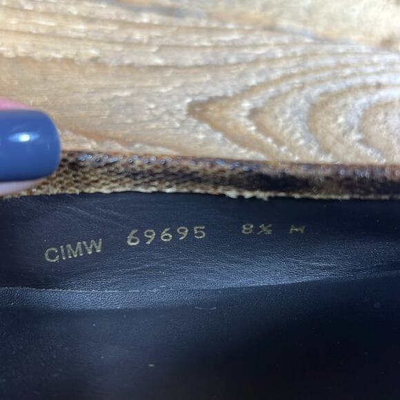 Stuart Weitzman Women's Python Loafers - Tan/Brown/Black - 8.5 - Picture 8 of 8